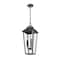 Z-Lite Gannon 3 Light Outdoor Chain Mount Ceiling Fixture, 10in. W x 23in. H, Black 5008CHB-BK - alternate 3